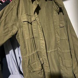 90s green cargo jacket